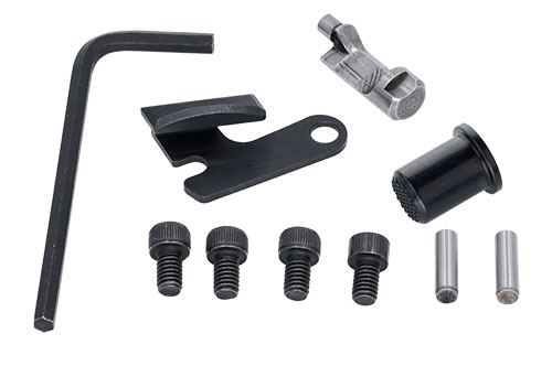 Le kit de matériel Volquartsen pour les poignées laminées MKIV gauches te permet de remplacer facilement des pièces usées et d'améliorer le confort de ta prise.